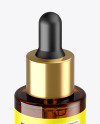 Amber Glass Dropper Bottle Mockup