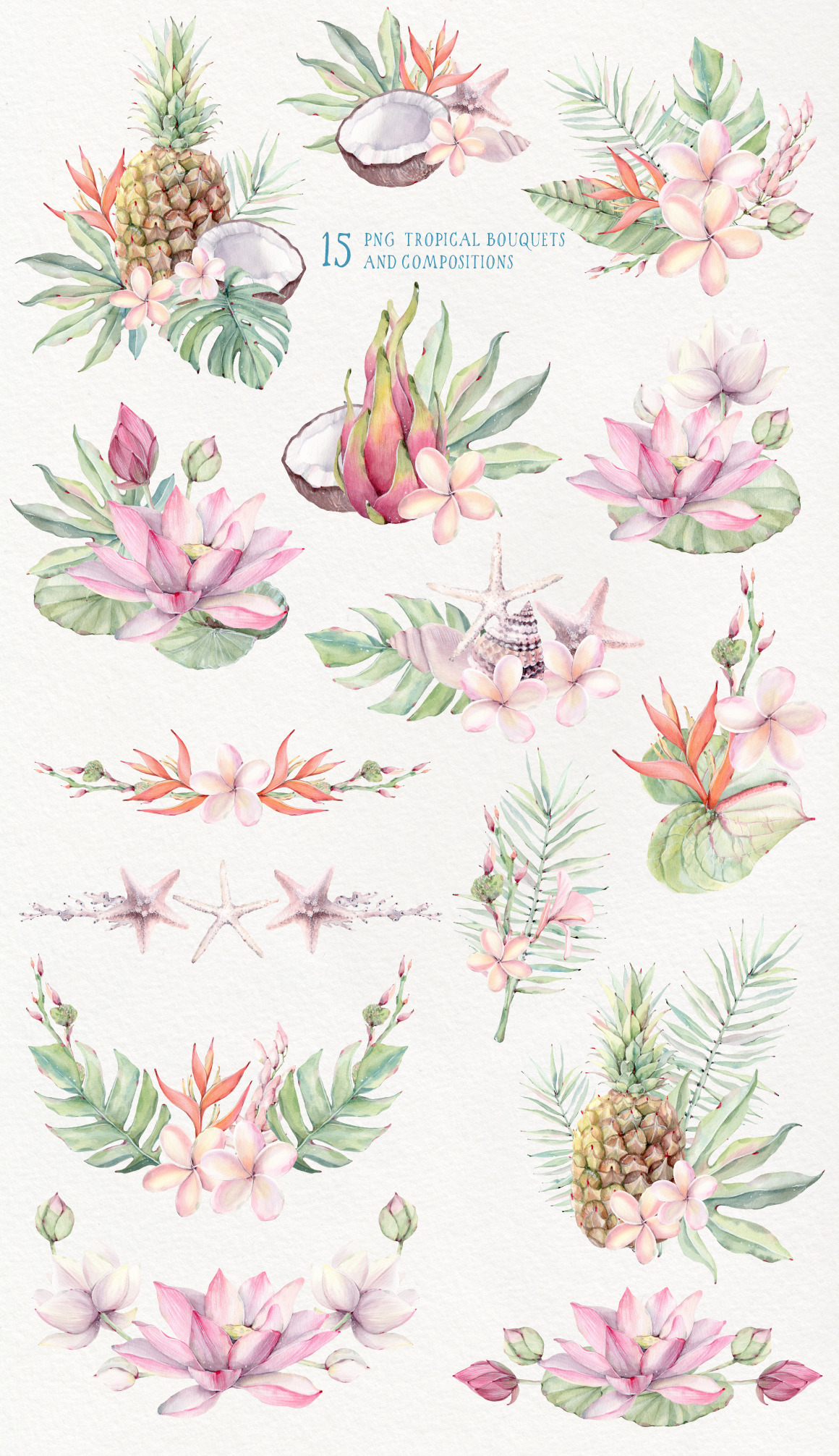 TROPICAL BREEZE Watercolor set TROPICAL BREEZE Watercolor set