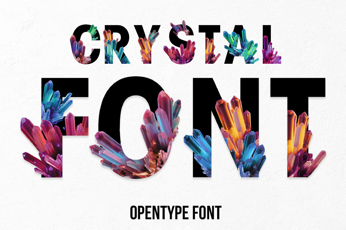 Crystal Inside Font