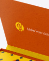 Two Business Cards in a Kraft Box Mockup