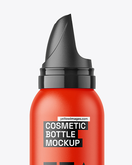 Matte Mousse Bottle Mockup