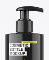 300ml Glossy Cosmetic Bottle w/ Pump Mockup