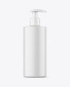 300ml Matte Cosmetic Bottle w/ Pump Mockup 300ml Matte Cosmetic Bottle w/ Pump Mockup