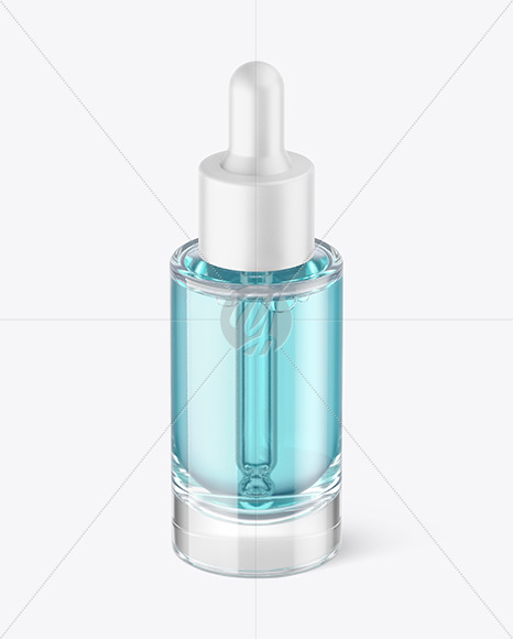 Clear Glass Dropper Bottle Mockup