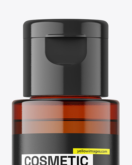 30ml Amber Cosmetic Bottle Mockup