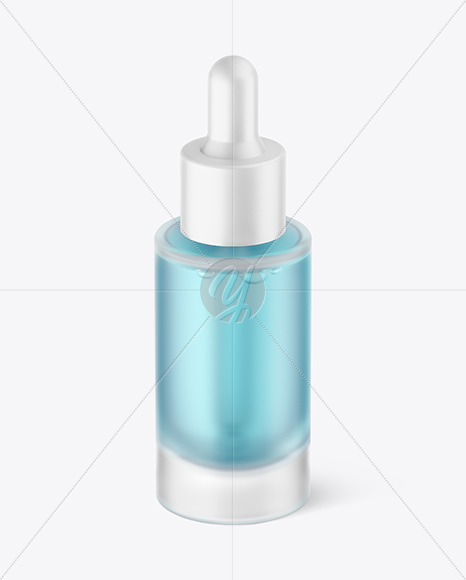 Frosted Glass Dropper Bottle Mockup