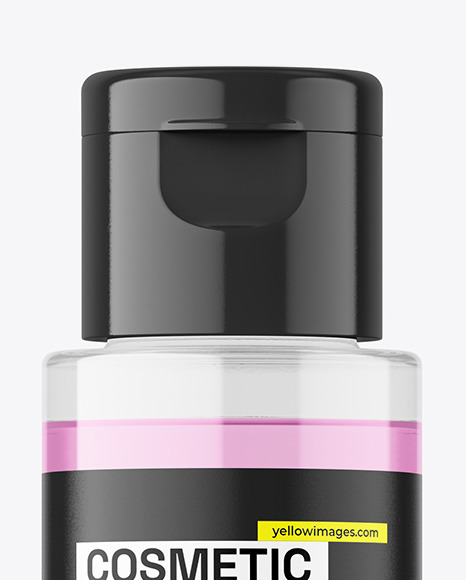 30ml Clear Cosmetic Bottle Mockup 30ml Clear Cosmetic Bottle Mockup