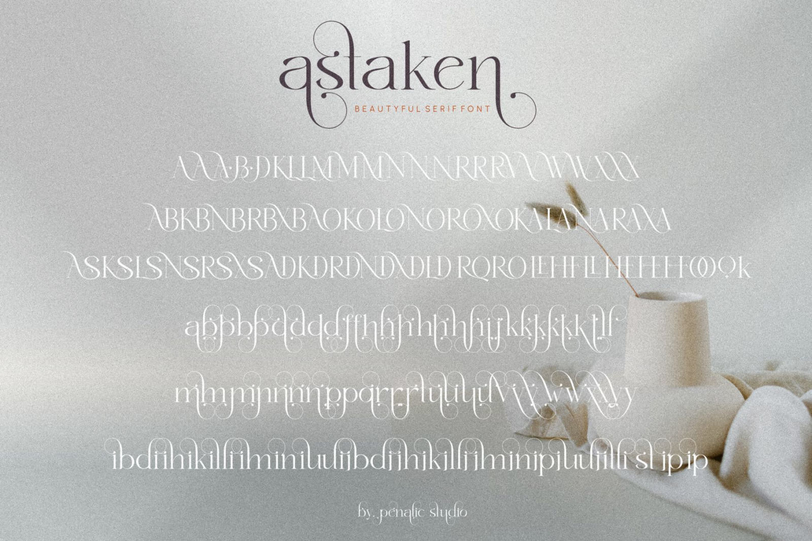 Astaken - Beautyful serif font