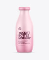 Matte Yogurt Bottle Mockup