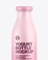 Matte Yogurt Bottle Mockup