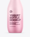 Matte Yogurt Bottle Mockup