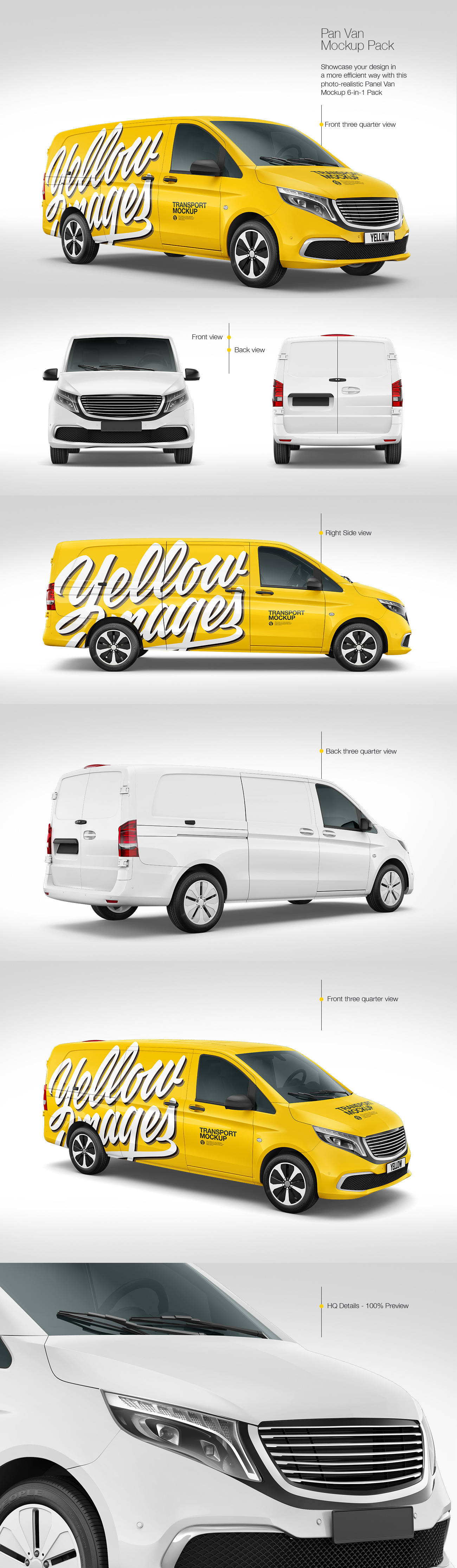 Panel Van Mockup Pack Panel Van Mockup Pack