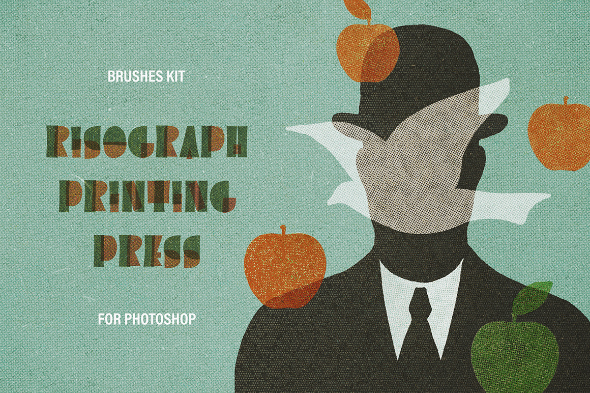 Printing Press Photoshop Brushes