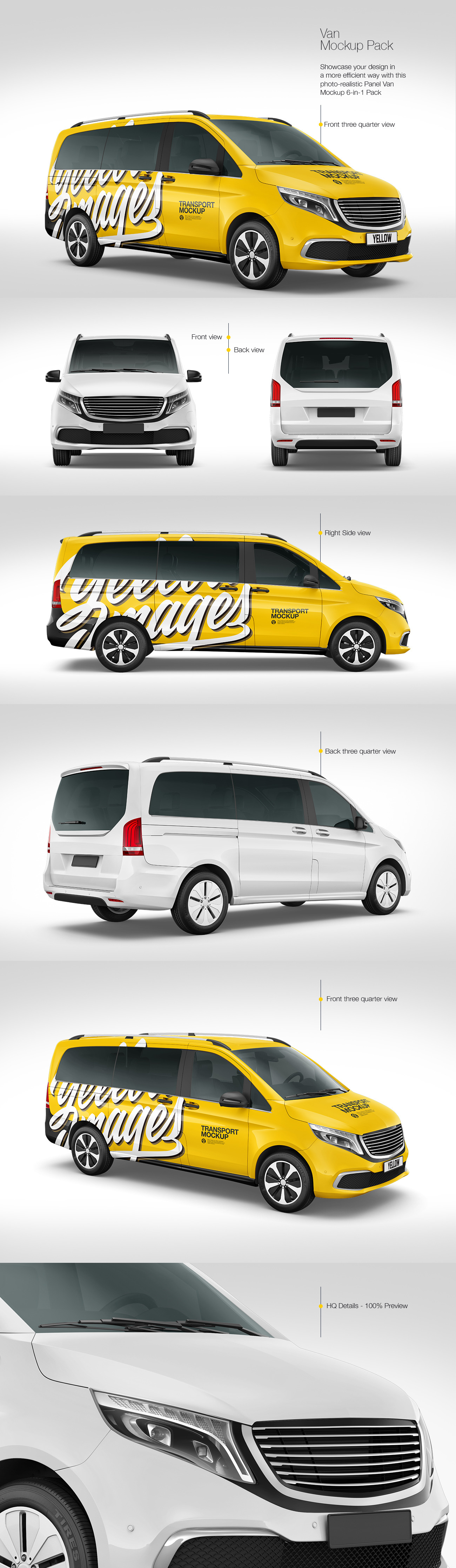 Van Mockup Pack Van Mockup Pack