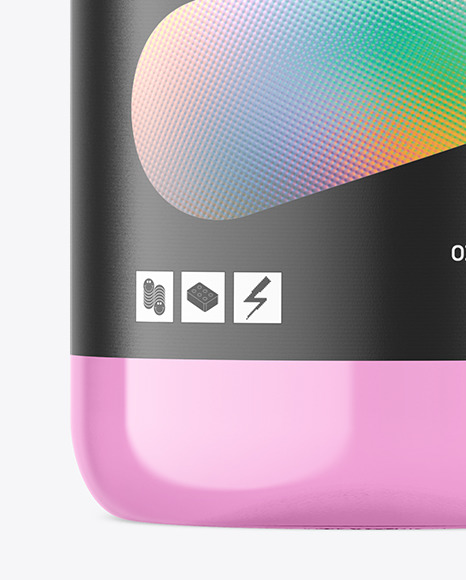 50ml Clear Cosmetic Bottle Mockup