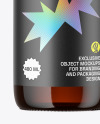Amber Glass Bottle Mockup