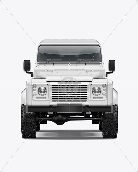 Off-Road SUV Mockup - Front View