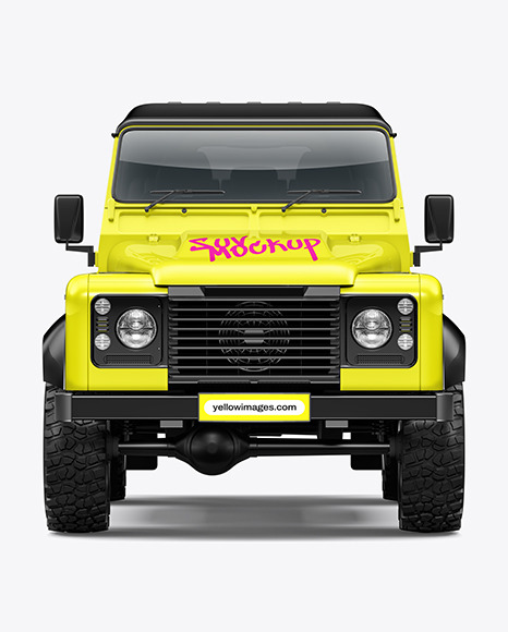 Off-Road SUV Mockup - Front View