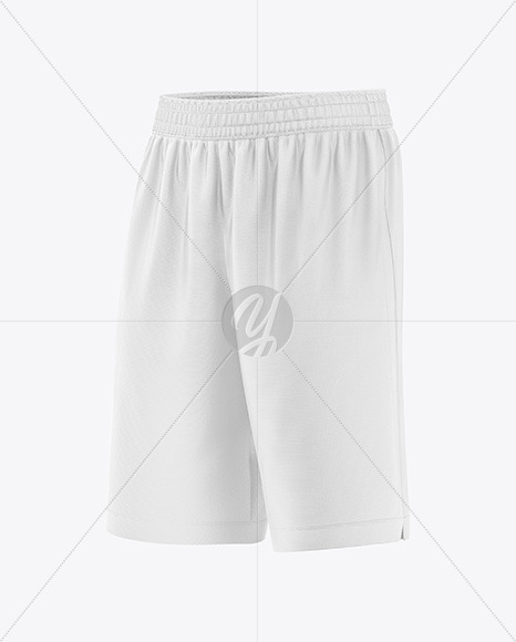 Basketball Shorts Mockup - Half Side View