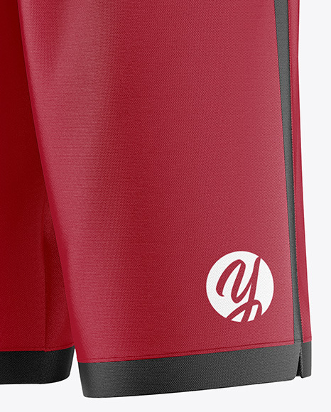 Basketball Shorts Mockup - Half Side View