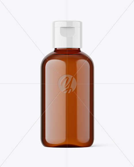50ml Amber Cosmetic Bottle Mockup 50ml Amber Cosmetic Bottle Mockup