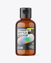 50ml Amber Cosmetic Bottle Mockup 50ml Amber Cosmetic Bottle Mockup