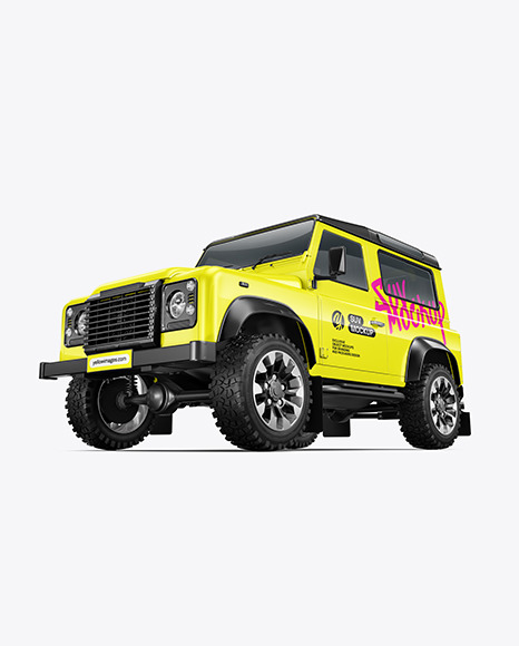 Off-Road SUV Mockup - Half Side View