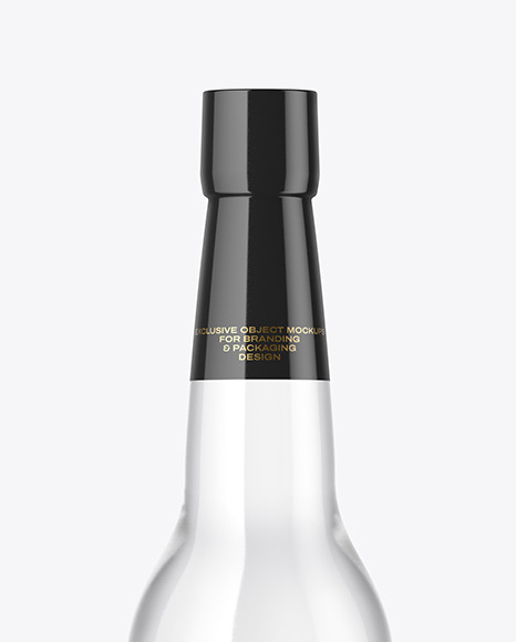 Clear Glass Bottle Mockup