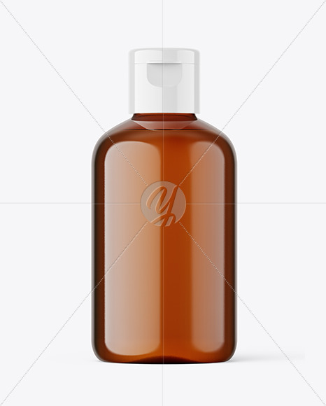 100ml Amber Cosmetic Bottle Mockup 100ml Amber Cosmetic Bottle Mockup