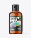 100ml Amber Cosmetic Bottle Mockup 100ml Amber Cosmetic Bottle Mockup