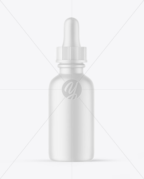 Matte Plastic Dropper Bottle Mockup