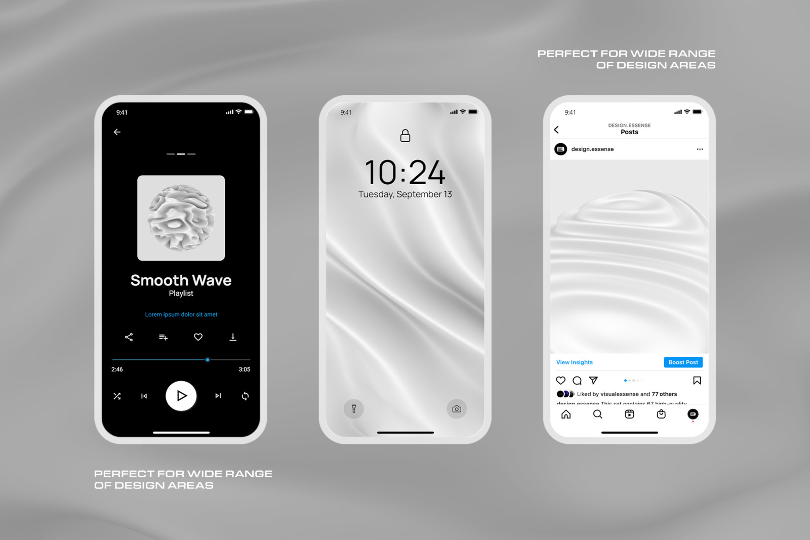 Modern 3D White Shapes Collection Modern 3D White Shapes Collection