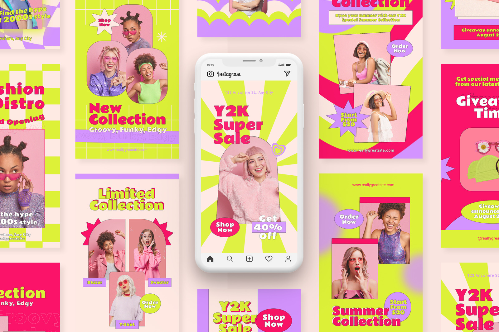 Colorful Funky Y2K Fashion Promotion Instagram Colorful Funky Y2K Fashion Promotion Instagram