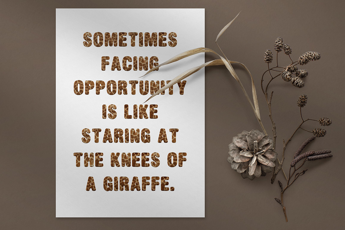 Giraffe Font Giraffe Font