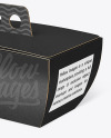 Kraft Curved Box w/ Handle Mockup