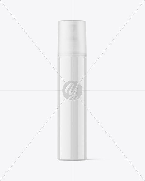 Glossy Cosmetic Spray Bottle Mockup