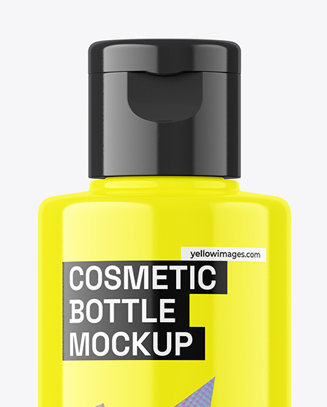 100ml Glossy Cosmetic Bottle Mockup 100ml Glossy Cosmetic Bottle Mockup