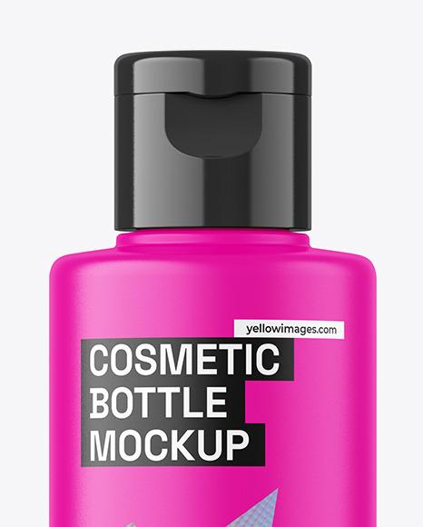 100ml Matte Cosmetic Bottle Mockup 100ml Matte Cosmetic Bottle Mockup
