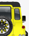 Off-Road SUV Mockup - Back View