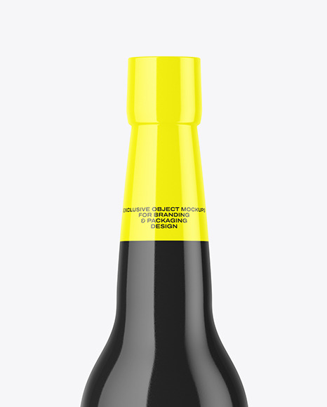 Glossy Bottle Mockup