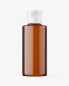 100ml Amber Cosmetic Bottle Mockup 100ml Amber Cosmetic Bottle Mockup