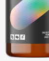 100ml Amber Cosmetic Bottle Mockup 100ml Amber Cosmetic Bottle Mockup