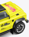 Off-Road SUV Mockup - Back Half Side View (High-Angle Shot)