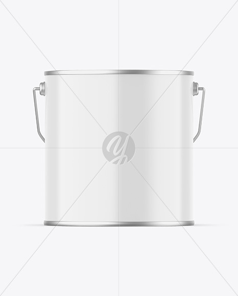 Glossy Paint Bucket Mockup