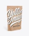 Kraft Pouch Mockup - Halfside View