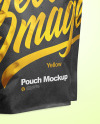 Kraft Pouch Mockup - Halfside View