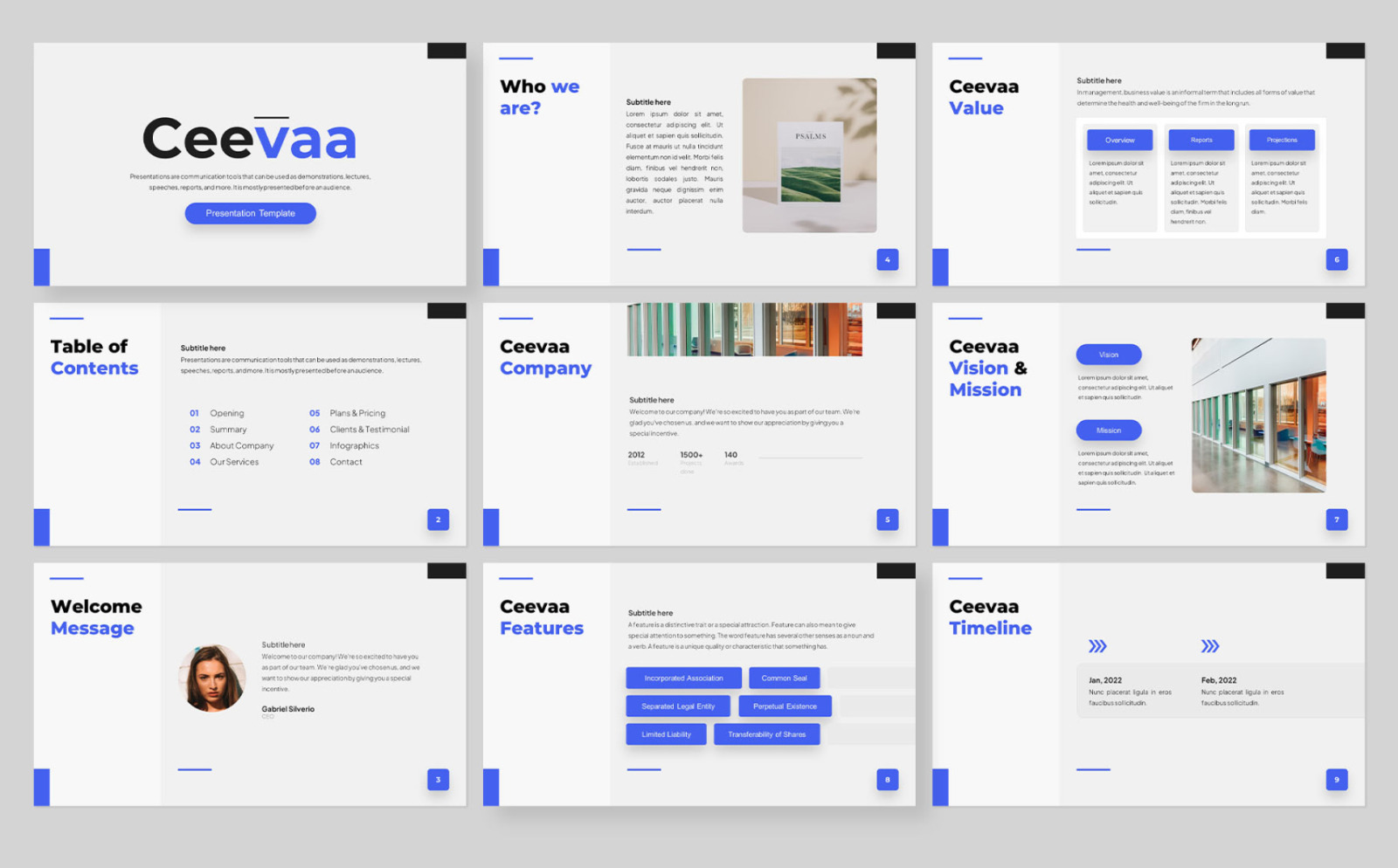 Ceevaa Presentation Template