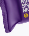 Matte Snack Bar Mockup - Half Side Front View