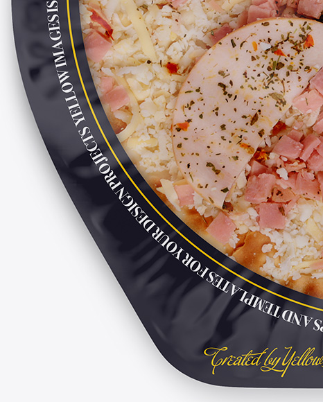 Frozen Pizza Pack Mockup - Top View