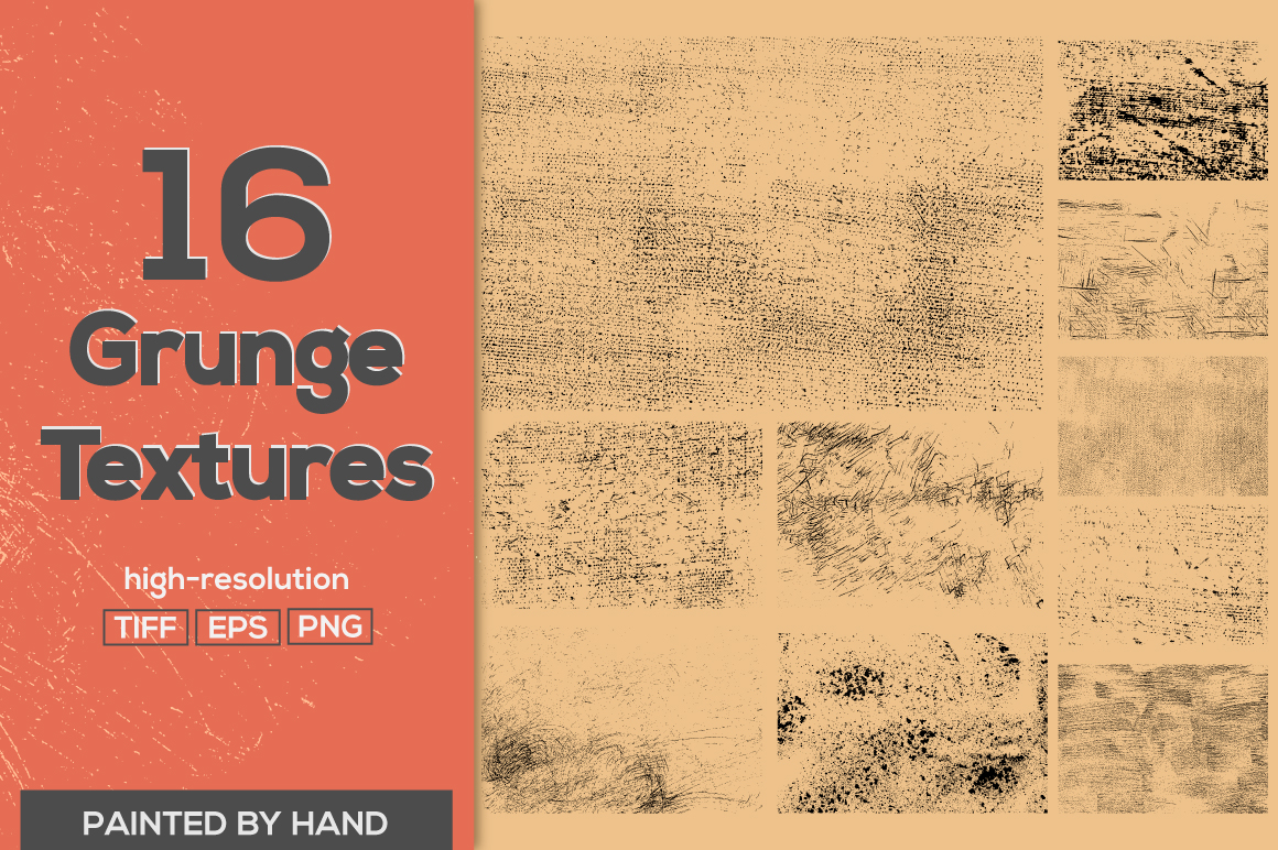 16 Vector Grunge Textures 16 Vector Grunge Textures